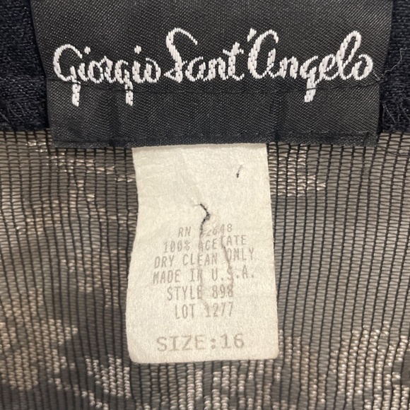 Giorgio Sant'Angelo Sheer Floral Open Cardigan; Vintage - Picture 4 of 4